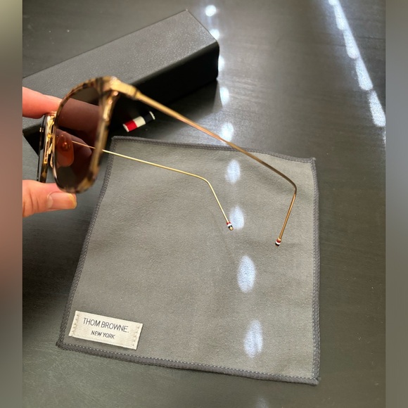 THOM BROWNE- Square-Frame Metal, Acetate Sunglasses - Picture 6 of 8